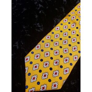 Rooster Signature Neck Tie Geometric Polka Dot Orange Blue Red Career‎ Wear